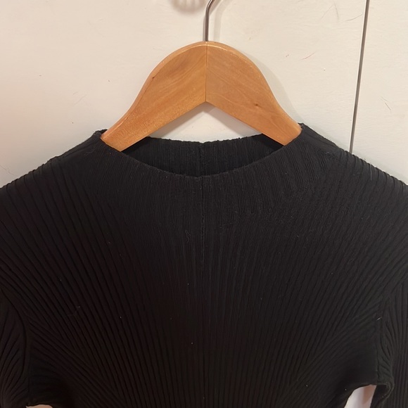 Theory Wool Rib-Knit Sweaterdress - Picture 3 of 5